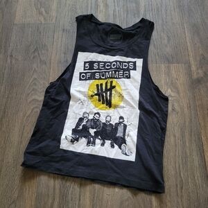 5 seconds of Summer Bank Tee Tank Size Small